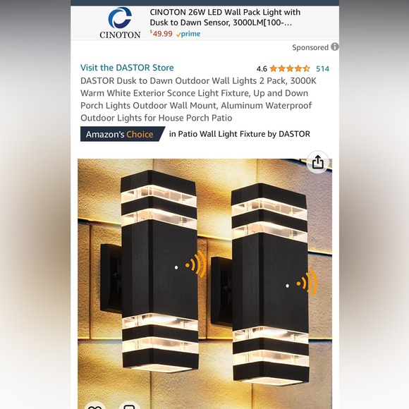 Dastor dusk till Dawn outdoor lights - Picture 1 of 4